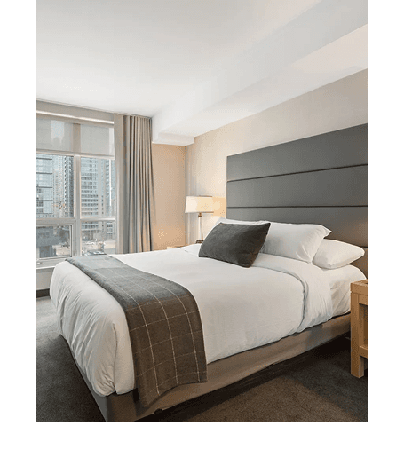 Dormitorio moderno de hotel